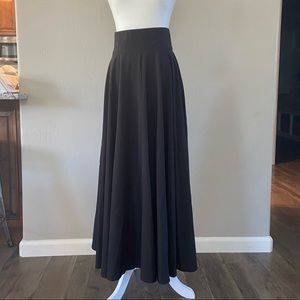 SHEIN High waist zip back knot swing skirt